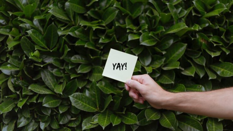 word printed on a card